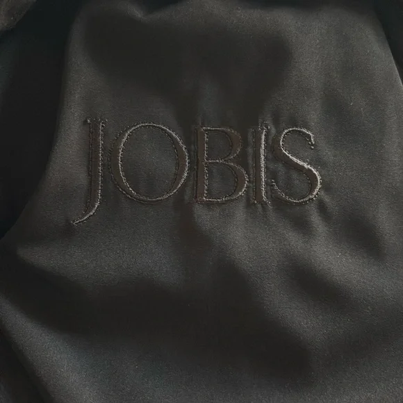 Jobis Black Winter Trench Coat Size 38 - Picture 3 of 4